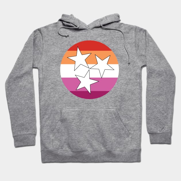 Tennessee Flag Lesbian Pride Shirt, TN Flag, LGBT, LGBTQIA, Rainbow, Pansexual, Asexual, Pride flag, Gay, Pansexual, Trans, Queer, Nashville, Memphis, Chattanooga Hoodie by maribethmadeit